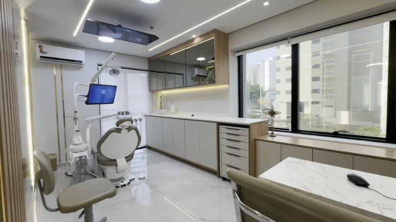 Sala de atendimento da Fantin Odonto em Santana, São Paulo